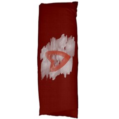 Bright Red Romantic Heart Love - 21 x60  Body Pillow Case Dakimakura (Two Sides)