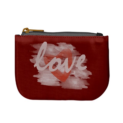 Cute Romantic Watercolor Heart Love Red By Lucy Front