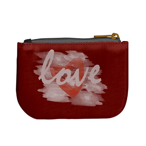 Cute Romantic Watercolor Heart Love Red By Lucy Back