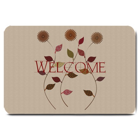 Rustic Gardener Florist Floral By Lucy 30 x20  Door Mat