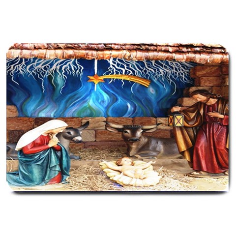 Christ Nativity Scene Matching  Doormat Template s Product By Pamela Sue Goforth 30 x20  Door Mat