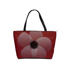 Pretty Sheer Flower Red - Classic Shoulder Handbag