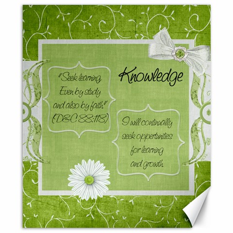 Knowledge By Tina Wright 8.15 x9.66  Canvas - 1