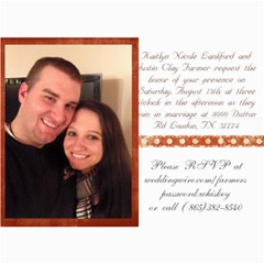 wedding invitations - 5  x 7  Photo Cards