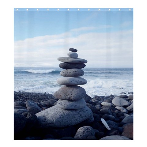 Stacking Stones Shower Curtain Formatted Tempate For :  Shower Curtain Template Preset Formatted For Product: Shower Curtain By Pamela Sue Goforth 58.75 x64.8  Curtain