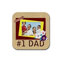 dad - Rubber Coaster (Square)