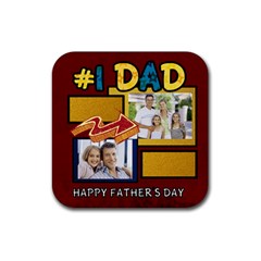 dad - Rubber Coaster (Square)