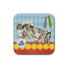 dad - Rubber Coaster (Square)