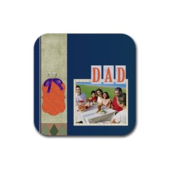 dad - Rubber Coaster (Square)