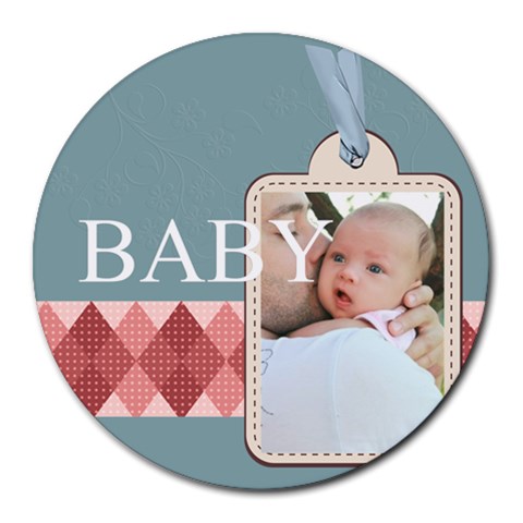 Baby By Baby 8 x8  Round Mousepad - 1
