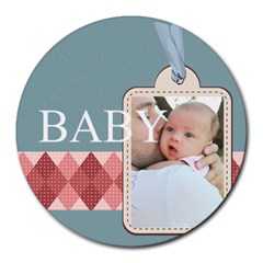 baby - Collage Round Mousepad