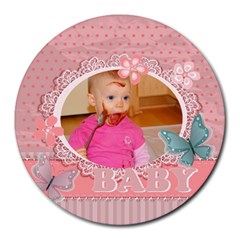 baby - Collage Round Mousepad