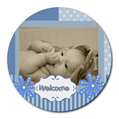 baby - Collage Round Mousepad