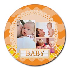 baby - Collage Round Mousepad