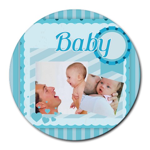 Baby By Baby 8 x8  Round Mousepad - 1