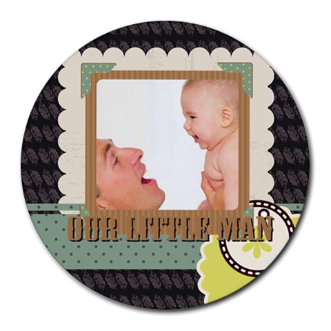 Baby By Baby 8 x8  Round Mousepad - 1