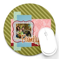 family - Round Mousepad