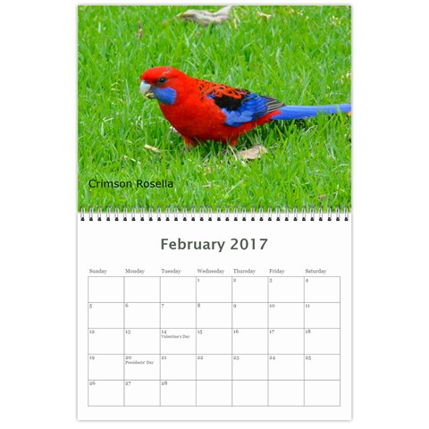 2017 Calendar By P Wells Feb 2017