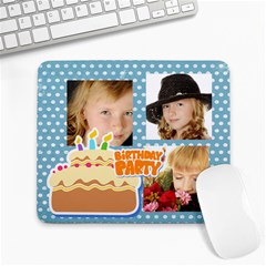 kids birthday - Large Mousepad