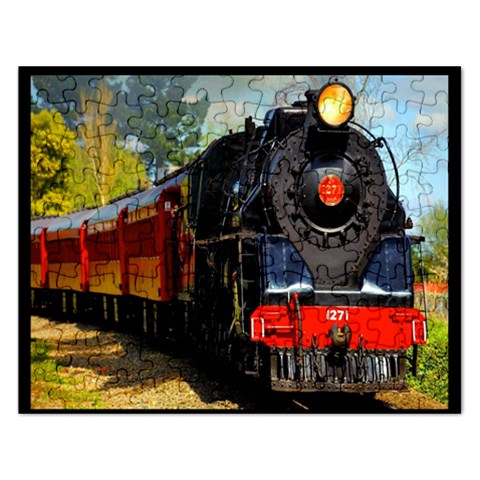 Red Train Formatted Template Into Puzzle By Pamela Sue Goforth Front