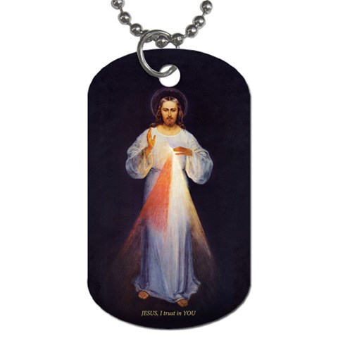 Divine Mercy Dogtag By Susie Front