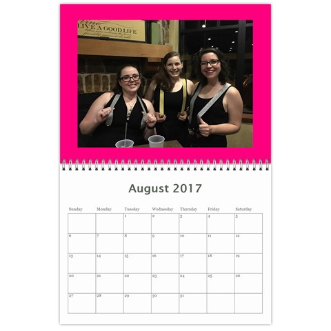 Sm Calendar By Megan Meier Aug 2017