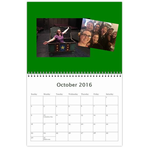 Sm Calendar By Megan Meier Oct 2016
