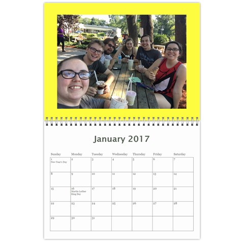 Sm Calendar By Megan Meier Jan 2017