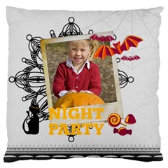 halloween - Large Premium Plush Fleece Cushion Case (One Side)