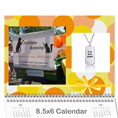 PAWSitive Beginnings Calendar  - Wall Calendar 8.5  x 6 