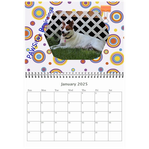 Pawsitive Beginnings Calendar  By Lamerle Jan 2025