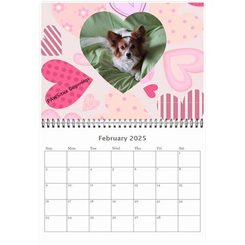 Pawsitive Beginnings Calendar  By Lamerle Feb 2025