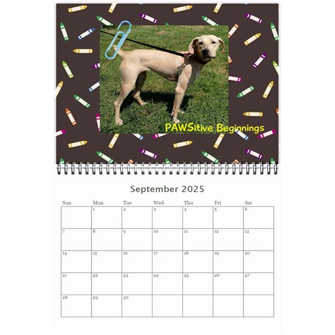 Pawsitive Beginnings Calendar  By Lamerle Sep 2025