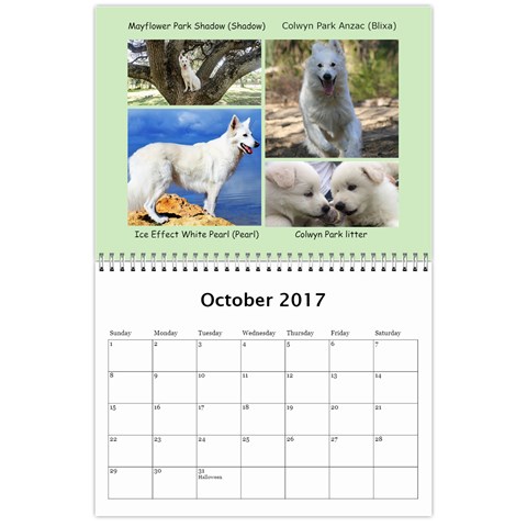 Wssdca Calendar 2017 B By Vicki Oct 2017