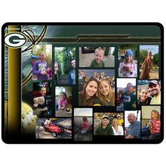 Family Birthday Blanket- Packers - Fleece Blanket (Large)