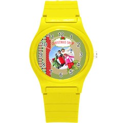 xmas merry christmas - Round Plastic Sport Watch (S)