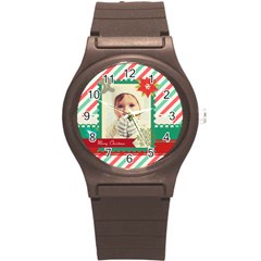 xmas merry christmas - Round Plastic Sport Watch (S)