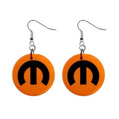 mopar earring 2 - Mini Button Earrings