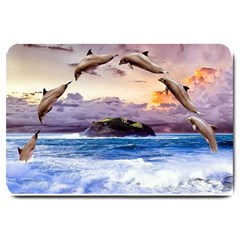 Dolphins:  Format: Set Matching  Doormat Template s Product - Large Doormat