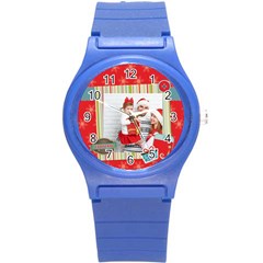 xmas merry christmas - Round Plastic Sport Watch (S)