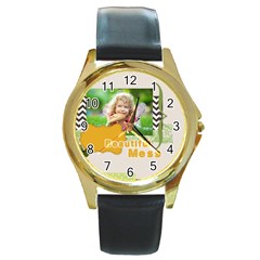 kids - Round Gold Metal Watch