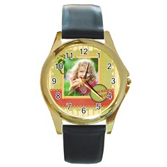 kids - Round Gold Metal Watch