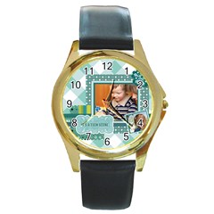 kids - Round Gold Metal Watch