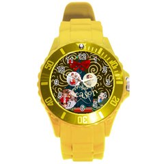 xmas - Round Plastic Sport Watch (L)