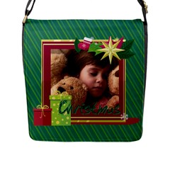 xmas - Flap Closure Messenger Bag (L)