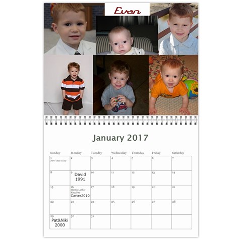 2017calendar By Sandra L Johnson Jan 2017
