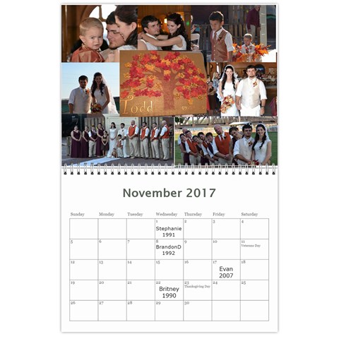 2017calendar By Sandra L Johnson Nov 2017