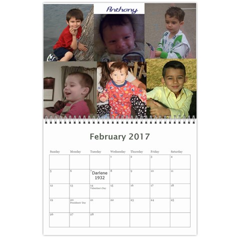 2017calendar By Sandra L Johnson Feb 2017