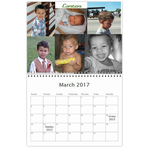 2017calendar By Sandra L Johnson Mar 2017