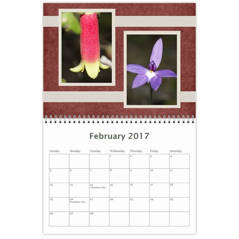 Damask Calendar For 2017 By Mim Feb 2017